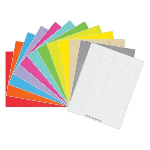 LabTAG CL-13T1-A1 Permanent Cryo-LazrTAG - Cryogenic Labels for Laser Printers (US Letter Size) PATENTED 1.75" x 0.5", 12 Assorted Colors