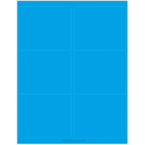 LabTAG CL-15T1-BL Permanent Cryo-LazrTAG - Cryogenic Labels for Laser Printers (US Letter Size) PATENTED 4" x 3.33" / 102mm x 84.7mm, Blue