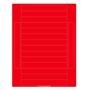LabTAG CL-18T1-RE Permanent Cryo-LazrTAG - Cryogenic Labels for Laser Printers (US Letter Size) PATENTED 6" x 0.75" / 152.4mm x 19.1mm, Red