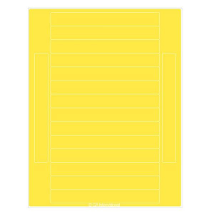 LabTAG CL-18T1-YE Permanent Cryo-LazrTAG - Cryogenic Labels for Laser Printers (US Letter Size) 6" x 0.75", Yellow