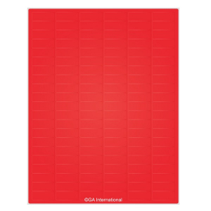 LabTAG CL-23T1-RE Permanent Cryo-LazrTAG - Cryogenic Labels for Laser Printers (US Letter Size) PATENTED 1.28" x 0.5" / 32.5mm x 12.7mm, Red