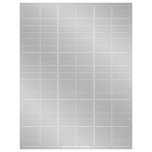 LabTAG CL-23T1-SI Permanent Cryo-LazrTAG - Cryogenic Labels for Laser Printers (US Letter Size) 1.28" x 0.5", Silver