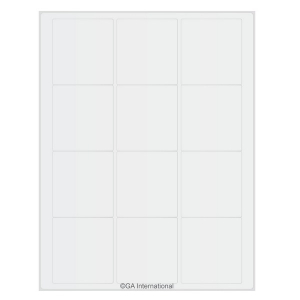 LabTAG CL-27T1-WH Permanent Cryo-LazrTAG - Cryogenic Labels for Laser Printers (US Letter Size) PATENTED 2.4" x 2.6" / 61mm x 66mm, White