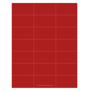 LabTAG CL-29T1-RE Permanent Cryo-LazrTAG - Cryogenic Labels for Laser Printers (US Letter Size) PATENTED 2.83" x 1.57" / 72mm x 39.9mm, Red