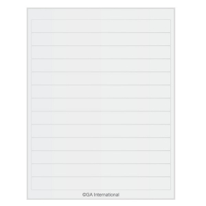 LabTAG CL-38T1-WH Permanent Cryo-LazrTAG - Cryogenic Labels for Laser Printers (US Letter Size) 8" x 0.75", White