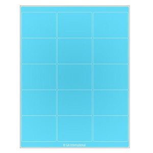 LabTAG CL-43T1-BL Permanent Cryo-LazrTAG - Cryogenic Labels for Laser Printers (US Letter Size) PATENTED 2.688" x 2" / 68.3mm x 50.8mm, Blue