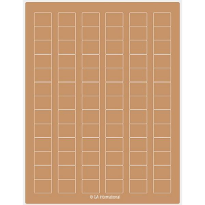 LabTAG CL-4T1-BR Permanent Cryo-LazrTAG - Cryogenic Labels for Laser Printers (US Letter Size) PATENTED 0.94" x 0.77" / 24mm x 19.5mm, Moka