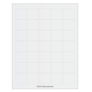 LabTAG CL-50T1-WH Permanent Cryo-LazrTAG - Cryogenic Labels for Laser Printers (US Letter Size) PATENTED 1.38" x 1.38" / 35mm x 35mm, White