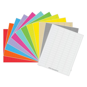 LabTAG CL-6T1-A1 Permanent Cryo-LazrTAG - Cryogenic Labels for Laser Printers (US Letter Size) PATENTED 1.42" x 0.55", 12 Assorted Colors