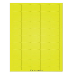 LabTAG CL-6T1-LE Permanent Cryo-LazrTAG - Cryogenic Labels for Laser Printers (US Letter Size) PATENTED 1.42" x 0.55" / 36mm x 14mm, Lemon