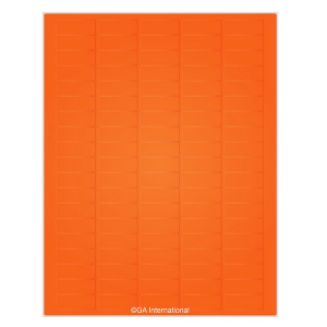 LabTAG CL-6T1-OR Permanent Cryo-LazrTAG - Cryogenic Labels for Laser Printers (US Letter Size) PATENTED 1.42" x 0.55" / 36mm x 14mm, Orange