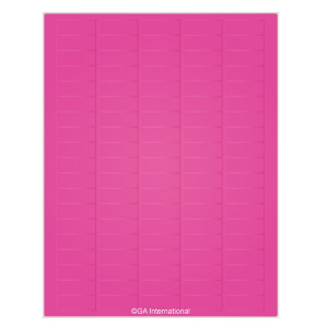 LabTAG CL-6T1-PI Permanent Cryo-LazrTAG - Cryogenic Labels for Laser Printers (US Letter Size) PATENTED 1.42" x 0.55" / 36mm x 14mm, Pink