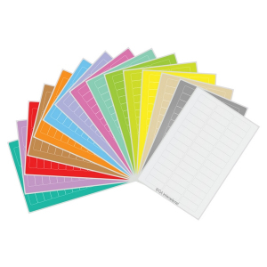 LabTAG CLH-1A Hagaki Size Permanent Cryo-LazrTAG - Cryogenic Labels for Laser Printers PATENTED 1.02" x 0.4", 15 Assorted Colors