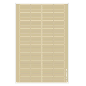 LabTAG CLH-2BE Hagaki Size Permanent Cryo-LazrTAG - Cryogenic Labels for Laser Printers PATENTED 1.02" x 0.4"/ 26mm x 10mm, Beige
