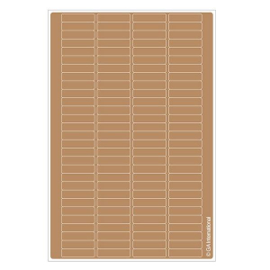 LabTAG CLH-2BR Hagaki Size Permanent Cryo-LazrTAG - Cryogenic Labels for Laser Printers PATENTED 1.02" x 0.4"/ 26mm x 10mm, Moka