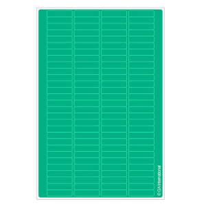 LabTAG CLH-2GS Hagaki Size Permanent Cryo-LazrTAG - Cryogenic Labels for Laser Printers PATENTED 1.02" x 0.4"/ 26mm x 10mm, Greesn Seafoam