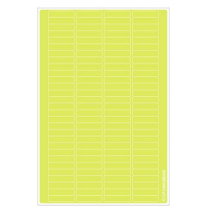 LabTAG CLH-2LE Hagaki Size Permanent Cryo-LazrTAG - Cryogenic Labels for Laser Printers PATENTED 1.02" x 0.4"/ 26mm x 10mm, Lemon