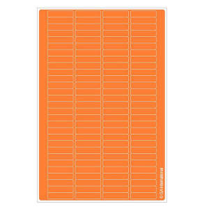 LabTAG CLH-2OR Hagaki Size Permanent Cryo-LazrTAG - Cryogenic Labels for Laser Printers PATENTED 1.02" x 0.4"/ 26mm x 10mm, Orange