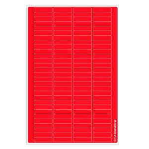 LabTAG CLH-2RE Hagaki Size Permanent Cryo-LazrTAG - Cryogenic Labels for Laser Printers PATENTED 1.02" x 0.4"/ 26mm x 10mm, Red