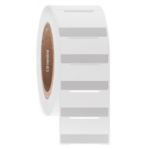 LabTAG CST-28NPNOT0.5C3-1WH Cryo-StrawTAG - Cryogenic Labels for the Identification of IVF Straws 2" x 1", White + Transparent, 3" Core