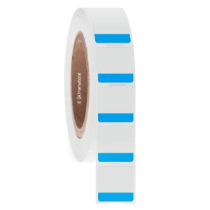 LabTAG CST-29NPNOT0.25C3-1BL Cryo-StrawTAG - Cryogenic Labels for the Identification of IVF Straws 1" x 1", Blue + Transparent, 3" Core