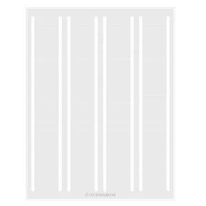LabTAG DFLT-13BWH Transparent Permanent Cryo-LazrTAG - Cryogenic & Autoclave Resistant Laser Labels (US Letter Size) 1.75" x 0.5", White Tab
