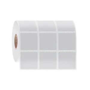 LabTAG DFP-257C1-3WH Cryo-DirectTAG - Cryogenic Labels for Direct Thermal Barcode Printers 1.125" x 1.125", White, 1" Core