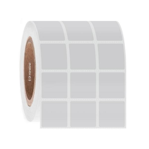 LabTAG DFP-257C3-7.5WH Cryo-DirectTAG - Cryogenic Labels for Direct Thermal Barcode Printers 1.125" x 1.125", White, 3" Core