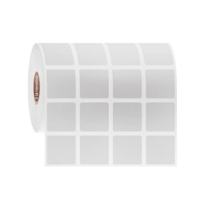 LabTAG DFP-95C1-8WH Cryo-DirectTAG - Cryogenic Labels for Direct Thermal Barcode Printers 0.875" x 0.875", White, 1" Core