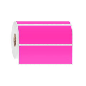 LabTAG DFPC-129C1-1PI Cryo-DirectTAG - Cryogenic Labels for Direct Thermal Barcode Printers 4" x 1.375" / 101.6mm x 35mm, Pink, 1" Core
