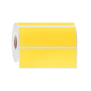LabTAG DFPC-129C1-1YE Cryo-DirectTAG - Cryogenic Labels for Direct Thermal Barcode Printers 4" x 1.375", Yellow 1 Inch Core
