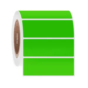 LabTAG DFPC-129C3-2GA Cryo-DirectTAG - Cryogenic Labels for Direct Thermal Barcode Printers 4" x 1.375", Green Apple 3 Inch Core