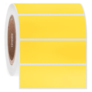 LabTAG DFPC-129C3-2YE Cryo-DirectTAG - Cryogenic Labels for Direct Thermal Barcode Printers 4" x 1.375", Yellow 3 Inch Core