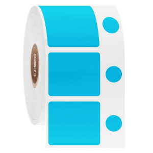 LabTAG DFPC-161C1-2BL Cryo-DirectTAG - Cryogenic Labels for Direct Thermal Barcode Printers 1.1875" x 1" + 0.375", Blue 1 Inch Core