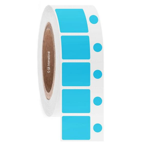 LabTAG DFPC-161C3-2BL Cryo-DirectTAG - Cryogenic Labels for Direct Thermal Barcode Printers 1.1875" x 1" + 0.375", Blue 3 Inch Core