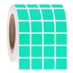 LabTAG DT-95C3-16MT Paper Labels for Direct Thermal Printers 0.875" x 0.875"/ 22.2mm x 22.2mm (4 across), Mint, 3" Core