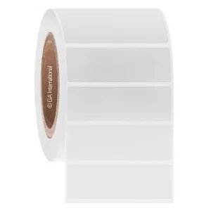 LabTAG DTR-36C3-3WH Removable Paper Labels for Direct Thermal Printers 3" x 1" / 76.2mm x 25.4mm, White, 3" Core