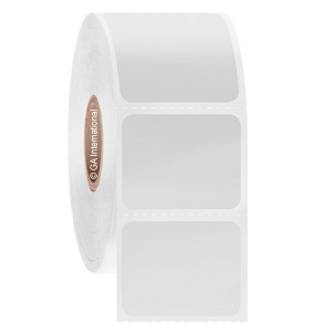 LabTAG DTR-58C1-1WH Removable Paper Labels for Direct Thermal Printers 1.25" x 1" / 31.75mm x 25.4mm, White, 1" Core