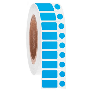 LabTAG DTU-183NOTC3-4BL CryoSTUCK - Direct Thermal Cryo Labels for Frozen Vials and Surfaces 1" x 0.5" + 0.375", Blue 3 Inch Core