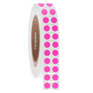 LabTAG DTU-61NPNOTC3-4PI CryoSTUCK - Direct Thermal Cryo Labels for Frozen Vials and Surfaces 0.354", Pink 3 Inch Core
