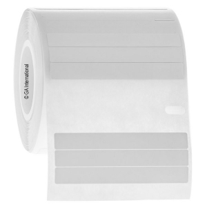LabTAG ED1F-075WH Cryo-DTermo - DYMO-Compatible Cryogenic Labels 2" x 0.25" / 50.8mm x 6.35mm (stack of 3 labels), White, 1" Core