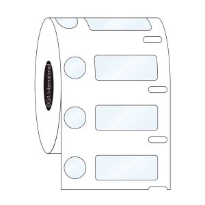 LabTAG EDFT-084 Transparent Freezer-DTermo - Dymo-Compatible Deep-Freeze Labels 1.25" x 0.5" + 0.437", Transparent, 1" Core