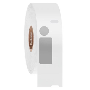 LabTAG EDY-072GR DTermo - DYMO-Compatible Paper Labels 0.5" x 1.04" + 0.375" / 12.7mm x 26.4mm + 9.5mm (2 across), Grey, 1" Core