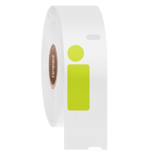 LabTAG EDY-072LE DTermo - DYMO-Compatible Paper Labels 0.5" x 1.04" + 0.375" / 12.7mm x 26.4mm + 9.5mm (2 across), Lemon, 1" Core