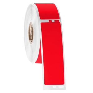 LabTAG EF1F-020RE Cryo-DTermo - DYMO-Compatible Cryogenic Labels 1.125" x 3.5" / 29mm x 89mm, Red, 1" Core