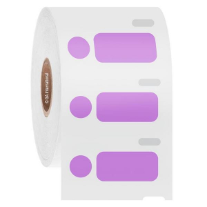 LabTAG EG1F-081VI Cryo-DTermo - DYMO-Compatible Cryogenic Labels 1.04" x 0.5" + 0.375", Violet 1 Inch Core