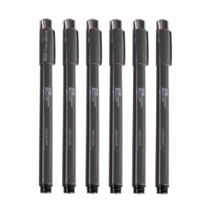 LabTAG F-1B-6 Cryo-Marker - Micro-Tip Water-Resistant Cryogenic Marker, Black, Pack of 6, Black