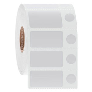 LabTAG FIJA-103C1-2WH Deep-Freeze Labels for Inkjet Printers 1.25" x 0.625" + 0.375" / 31.8mm x 16mm + 9.5mm, White, 1" Core