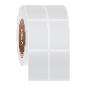LabTAG FIJA-279C2-1WH Deep-Freeze Labels for Inkjet Printers 1" x 1.5" / 25.4mm x 38.1mm, White, 2" Core