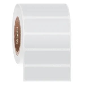 LabTAG FIJA-68C2-2WH Deep-Freeze Labels for Inkjet Printers 2.5" x 0.75" / 63.5mm x 19.1mm, White, 2" Core